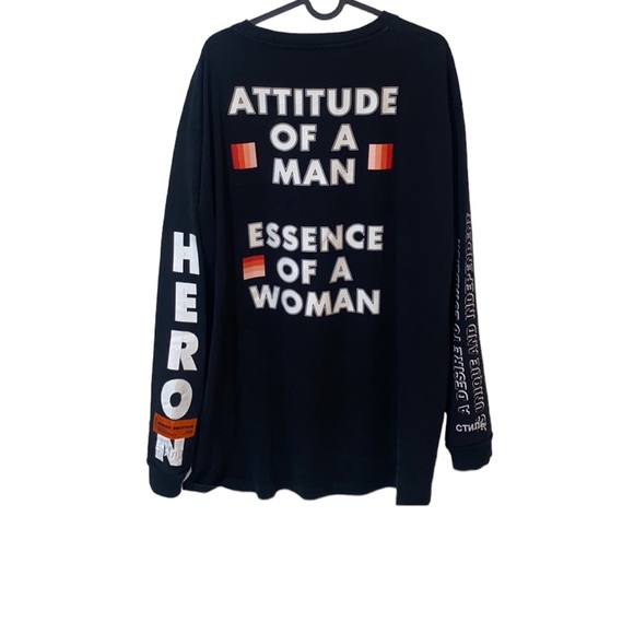 Heron Preston Flames Skull Long-sleeve Size XL - Picture 2 of 7